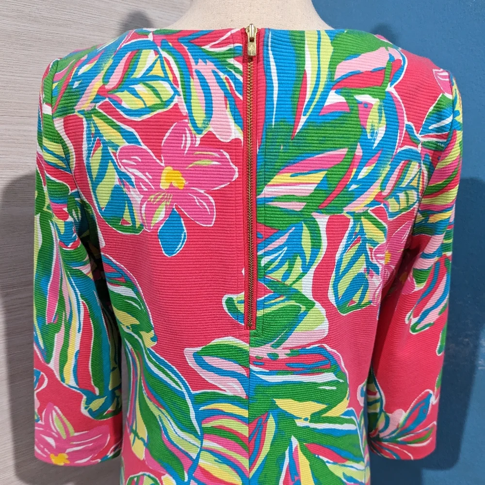 Lilly Pulitzer shift dress with 3/4 sleeve - Picture 6 of 9